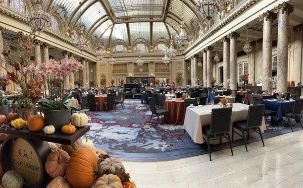 The Garden Court decked out for Thanksgiving Day!