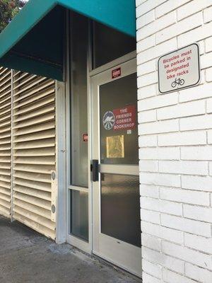 Entryway of the bookstore located right outside the John Steinbeck Library.