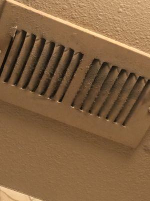 The dust build up on the vents should a medical facility be this dirty?