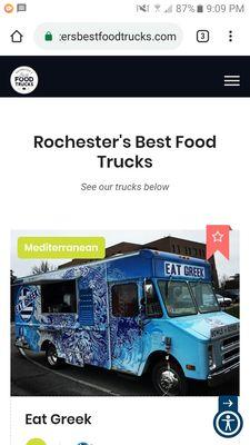 Rochester's Best Food Trucks Web Design