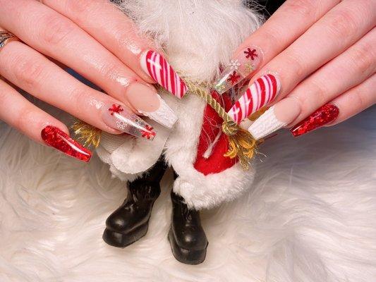 Christmas nail design