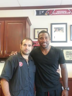 Rafael with AZ Cardinals Patrick Peterson