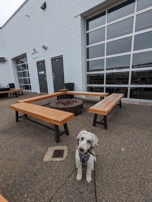 Dog-friendly patio.