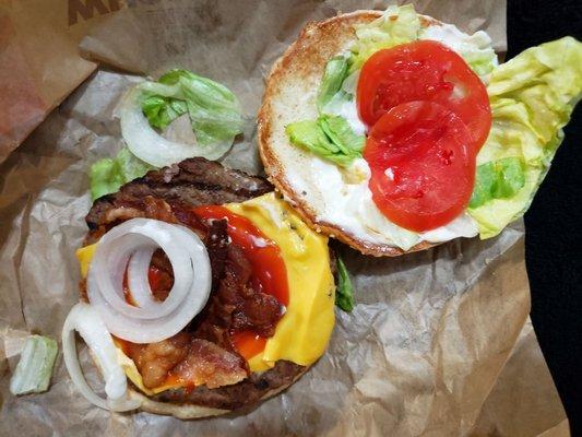 Whopper with cheese and bacon