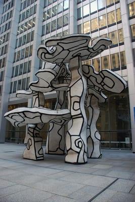 Jean Dubuffet; Group of Four Trees; 1972; Chase Manhattan Plaza