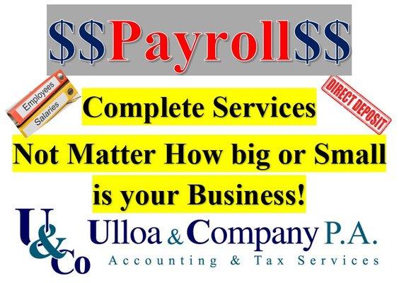 Payroll Service not matter the size is your business!