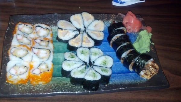 My plate of sushi.