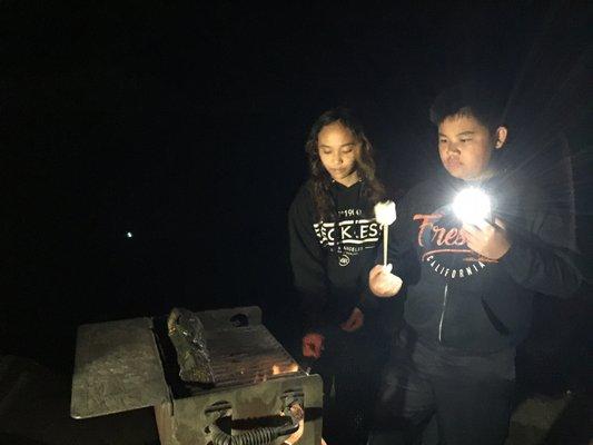 kids s'mores before bed.