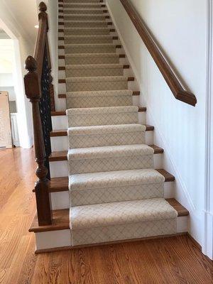 Bora Bora- Cornsilk on stairs as a runner! 6.6 type Nylon Stainmaster from Fabrica (The best of the best)