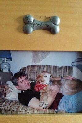 Our Golden, Custer, w/his Daddy! Oh how he loved his Daddy!