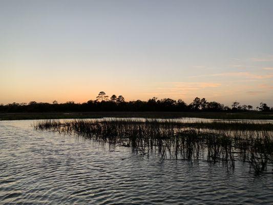 Sunset in the marsh