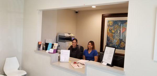 Reception staff