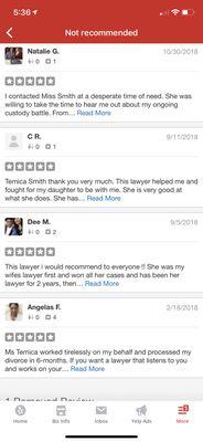 Reviews Now posted as they are no recommended by yelp