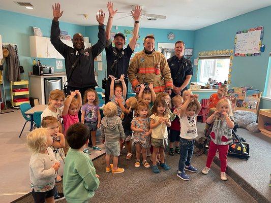 A visit from our local fire fighters!