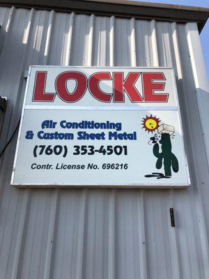 The ONLY name in air conditioning is LOCKE!