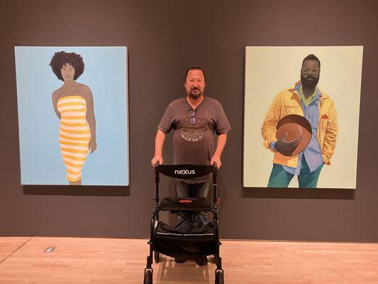 Rollator at SFMOMA in the Amy Sherald exhibit