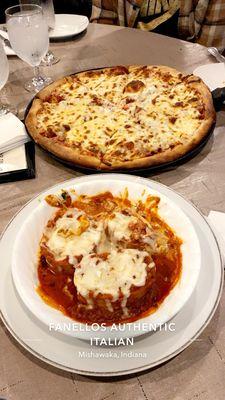 Pizza & lasagne