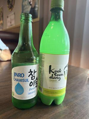 Soju and Rice Wine