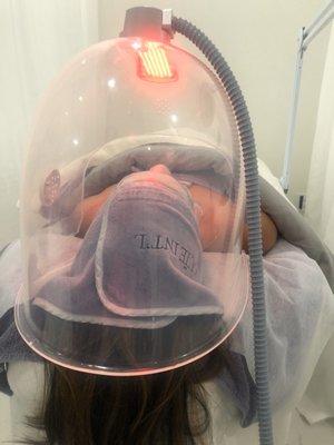 Oxygen & LED add on with mask on. #heaven