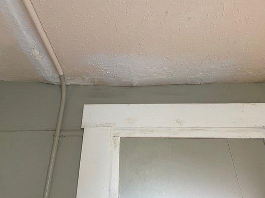 Ceiling on first floor I told the maintenance man and he said let him know if it gets worse