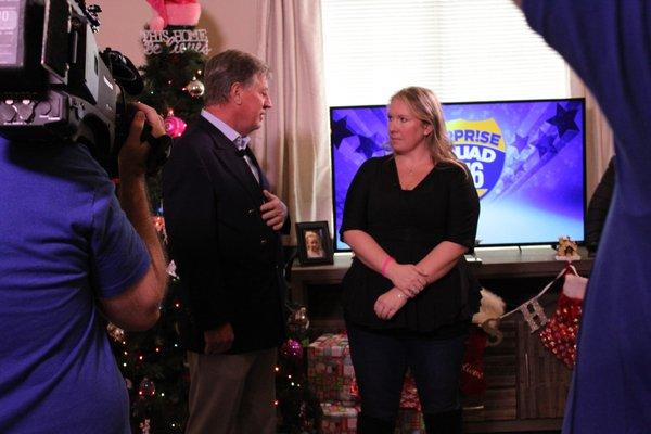 We loved sponsoring CBS's 2019 #ChristmasSurprise and presenting a deserving single mother fighting cancer with a check for $2,000