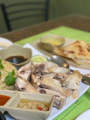 Hainan Chicken Rice and Roti Pratha (07/2021)