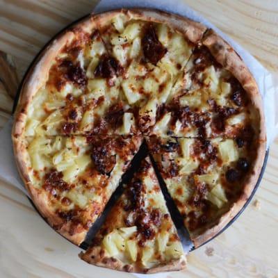 Try our Hawaiian Pizza with a touch of Brown Sugar