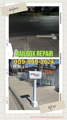 Mailbox installation, repair, or replacement