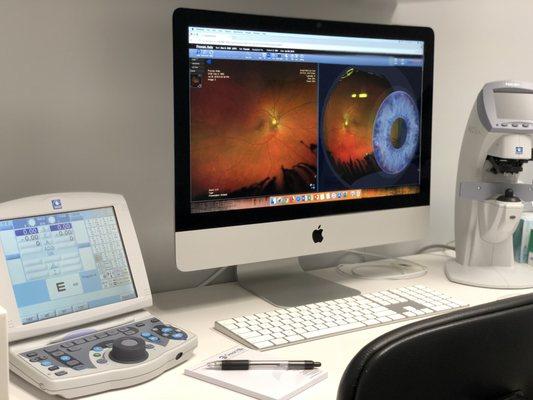 State-of-the-art refraction system and retinal imaging to make your eye exam easy and accurate