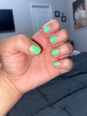 Did a good job on nails