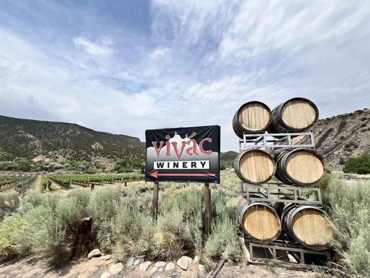 Entrance to the winery