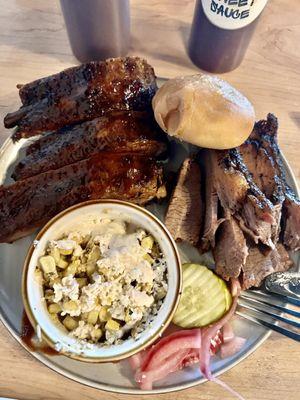 Pork Ribs, Brisket and Street Corn.