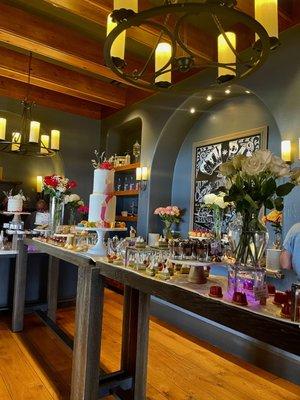 A beautiful Mother's Day buffet ..& this is just SOME of the desserts !