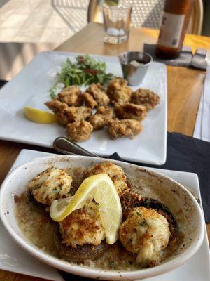 Crab stuffed mushrooms was so so good