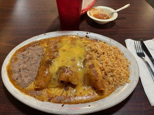 Fantastic Chicken Enchiladas Meal !!!