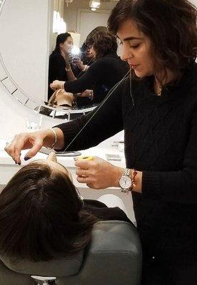 Define your brows, define your style! Expert threading services at Shobha Brooklyn.