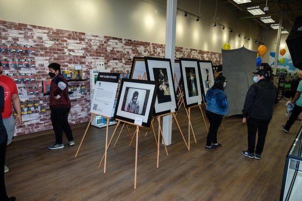 An art exhibition in-store by fashion photographer Rob Oades.