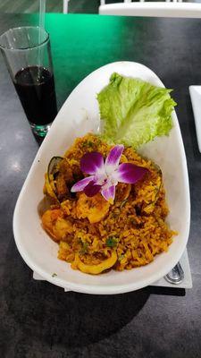 Arroz de mariscos.