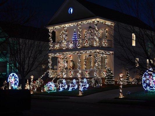 One of many beautifully decorated homes.