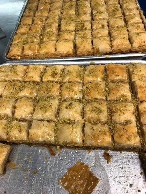 Baklawa freshly made daily. amazing and Authentic