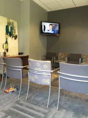 TV in waiting area