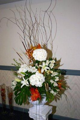 Wedding alter flowers