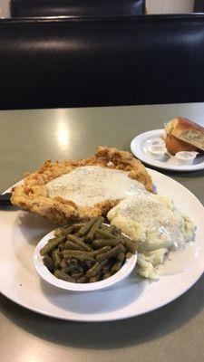 Chicken fried chicken dinner.