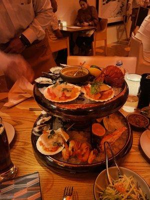 Seafood tower