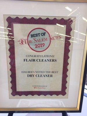 Flair Cleaners appreciates your support