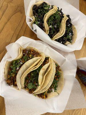 I wasn't sure what to expect when they started selling tacos. Both of their vegetarian options, mushroom and veggie chorizo, were delicious!