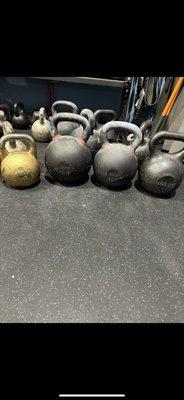 Kettlebells from 8.8 lbs to 203lbs .