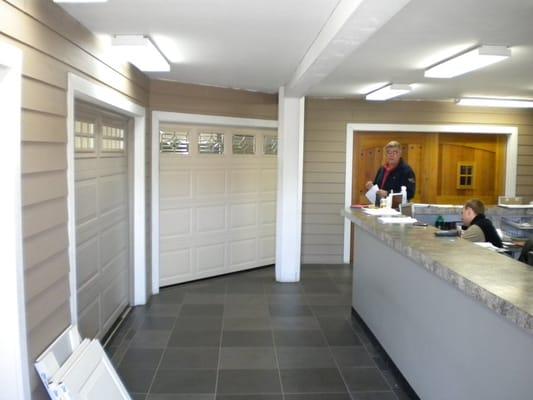 Our showroom has an expansive collection of garage door samples and literature, along with a well versed staff.