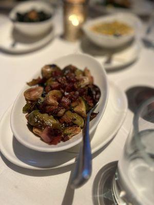 Brussel sprouts w bacon