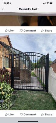 Garden gate aluminum